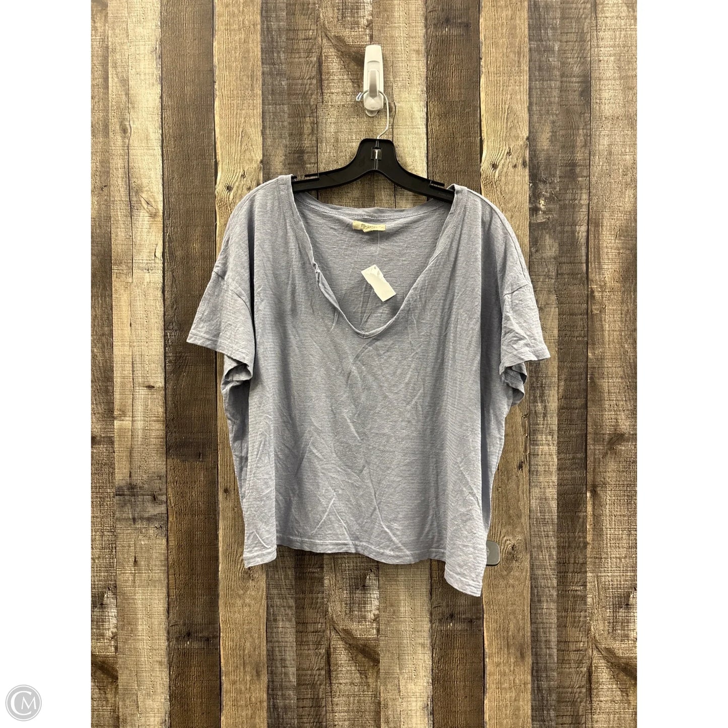 Top Short Sleeve Basic By Madewell In Purple, Size: Xl