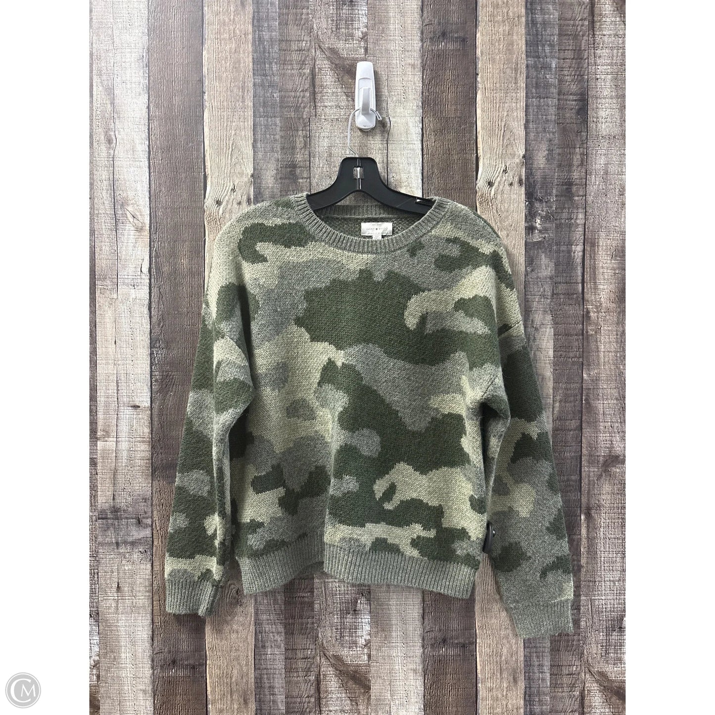 Sweater By Lucky Brand In Camouflage Print, Size: S