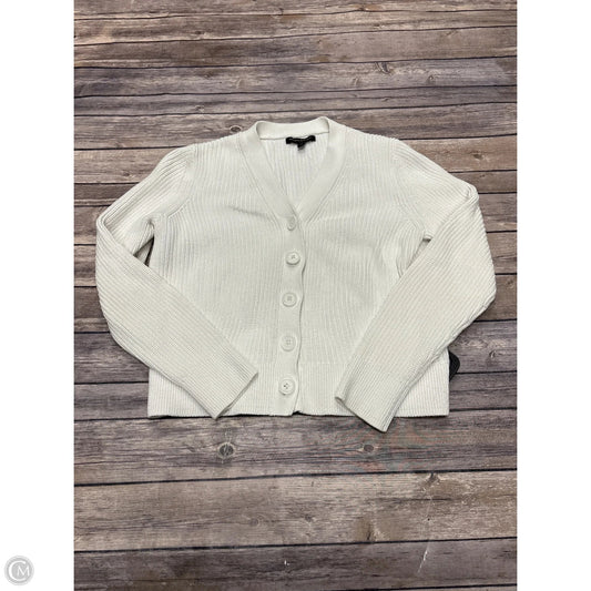 Sweater Cardigan By Banana Republic In White, Size: M