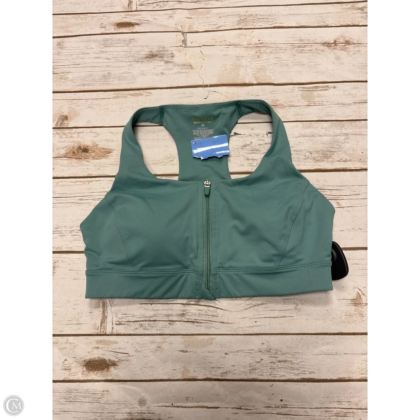 Athletic Bra By Tek Gear In Green, Size: M