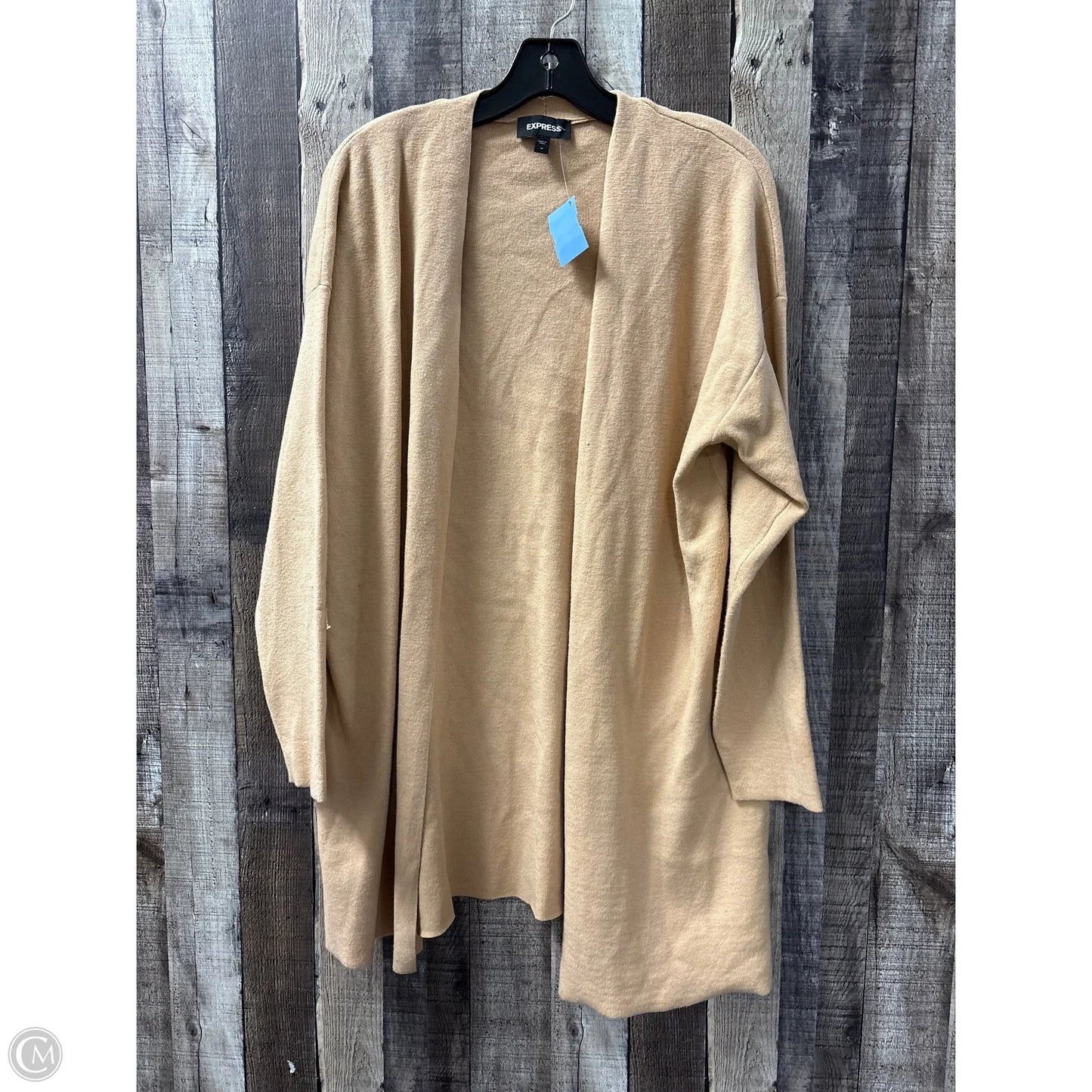 Cardigan By Express In Tan, Size: M
