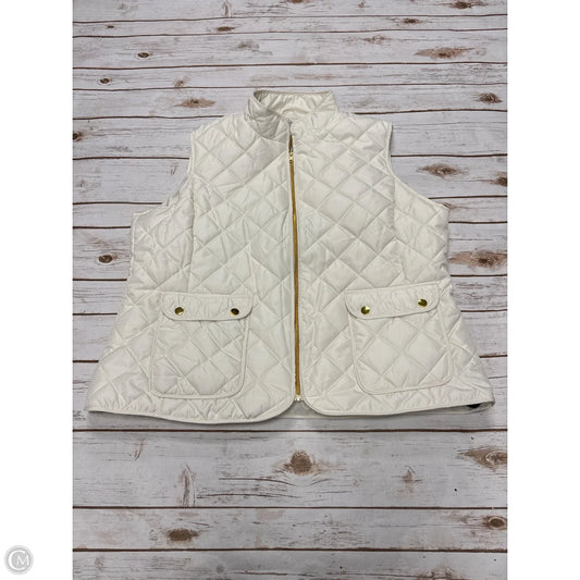 Vest Puffer & Quilted By St Johns Bay In Cream, Size: Xxl