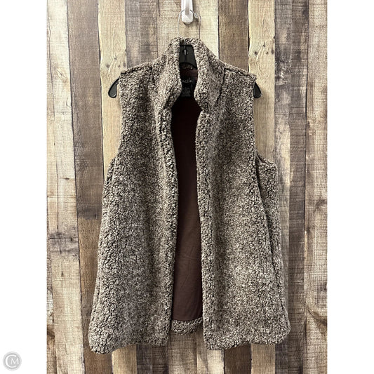 Vest Faux Fur & Sherpa By Cme In Brown, Size: L