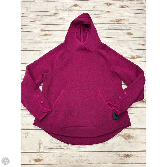 Athletic Sweatshirt Hoodie By Champion In Pink, Size: L