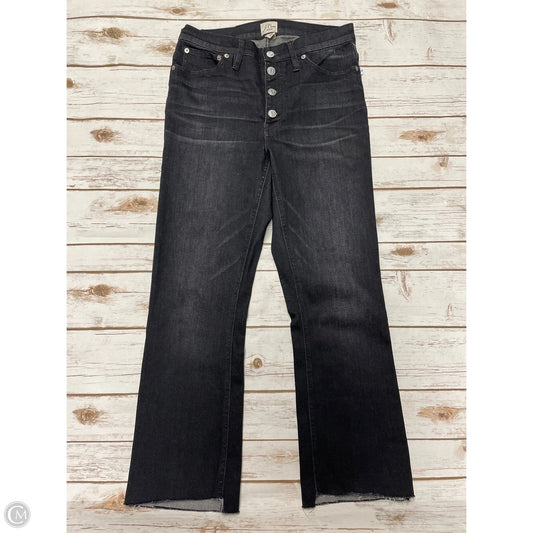 Jeans Boot Cut By J. Crew In Black Denim, Size: 4