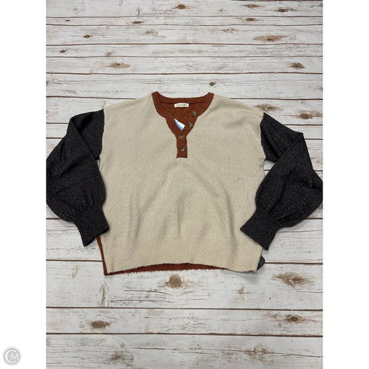 Sweater By Blu Pepper In Ivory, Size: Xs