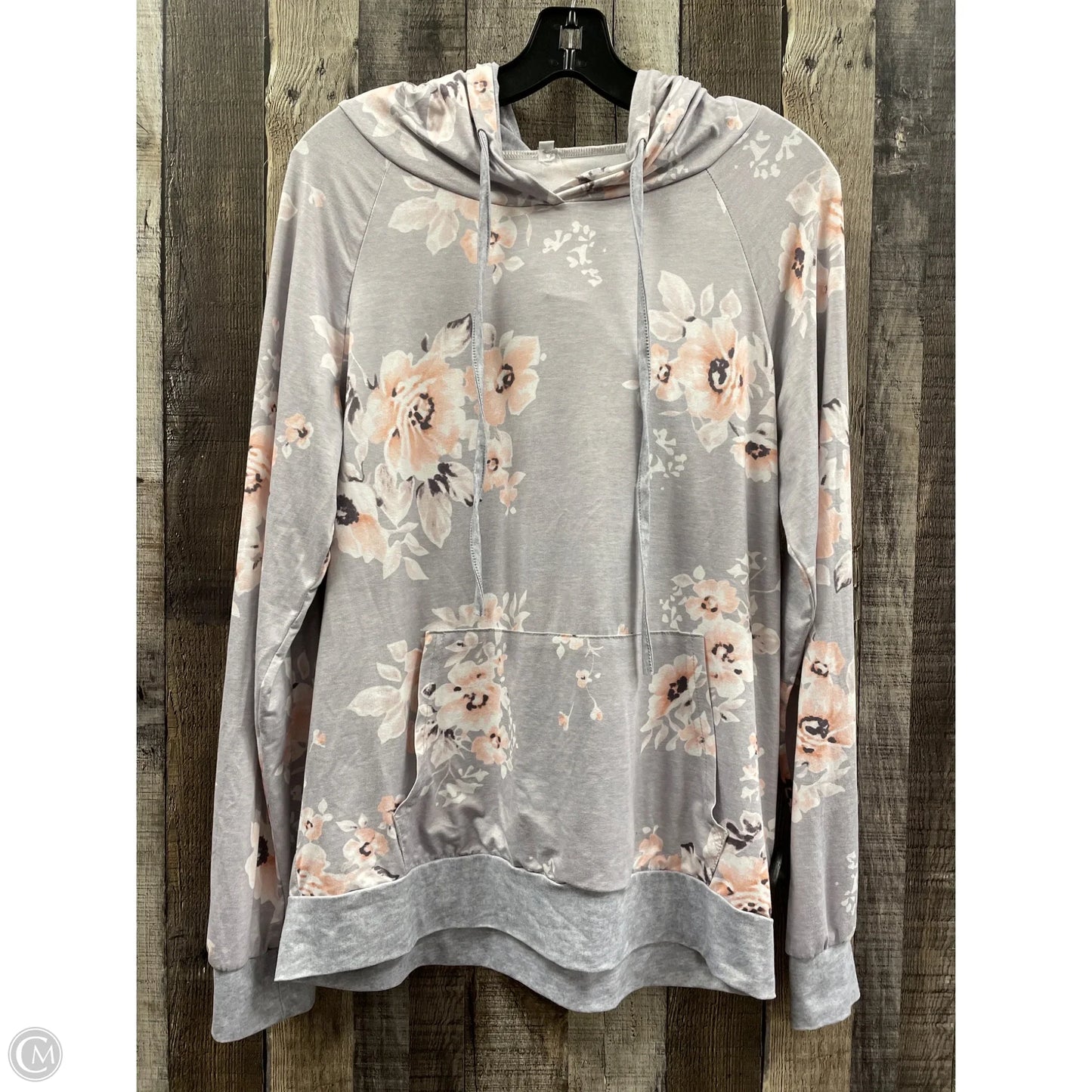 Top Long Sleeve By Cme In Floral Print, Size: M