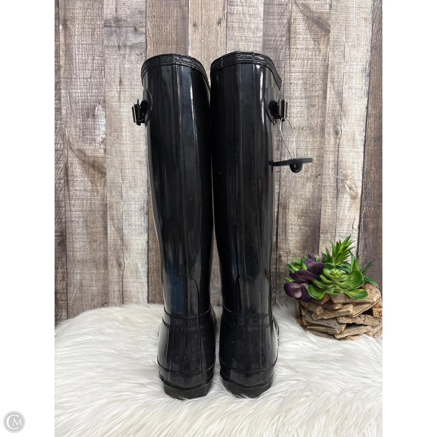 Boots Rain By Hunter In Black, Size: 8