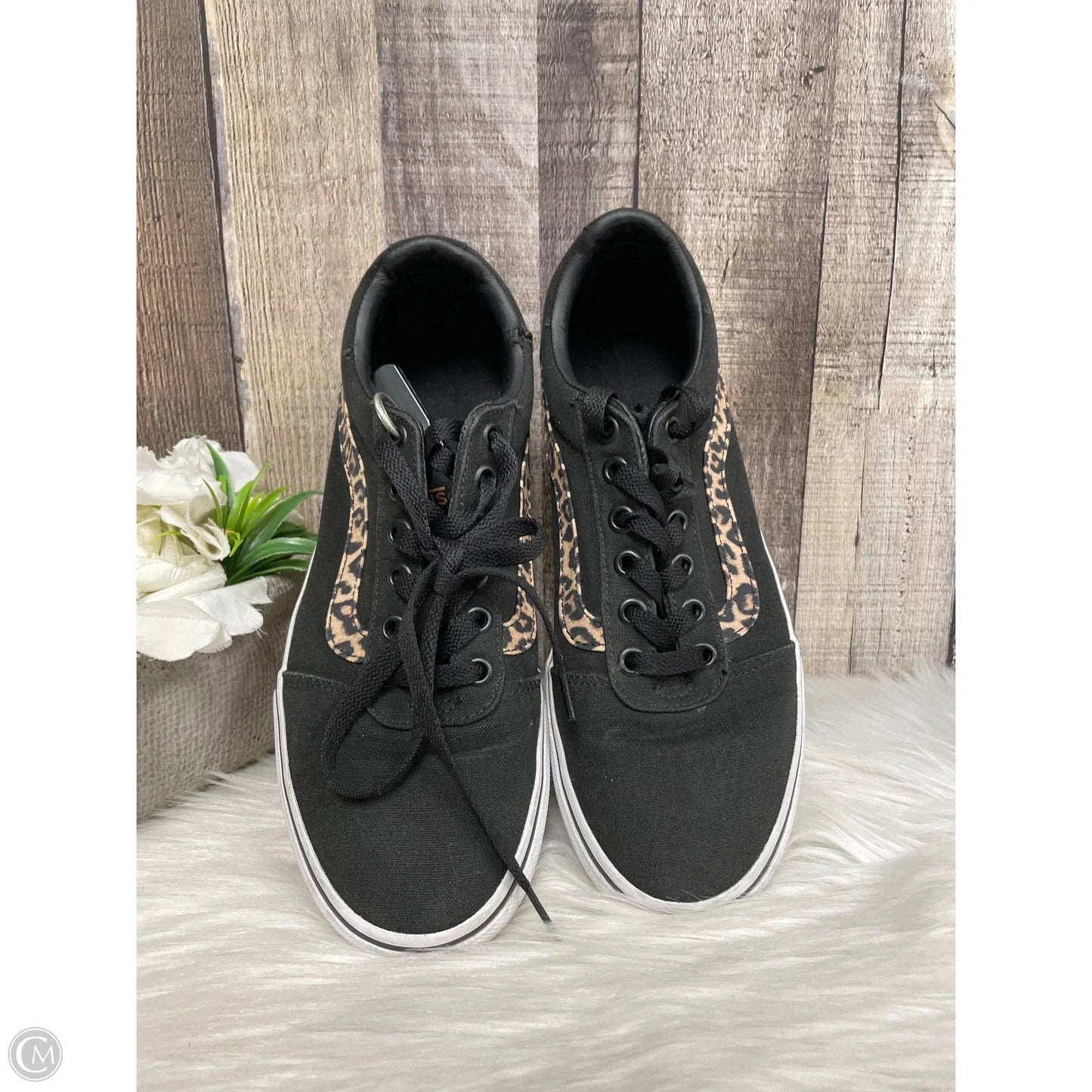 Shoes Athletic By Vans In Black, Size: 8