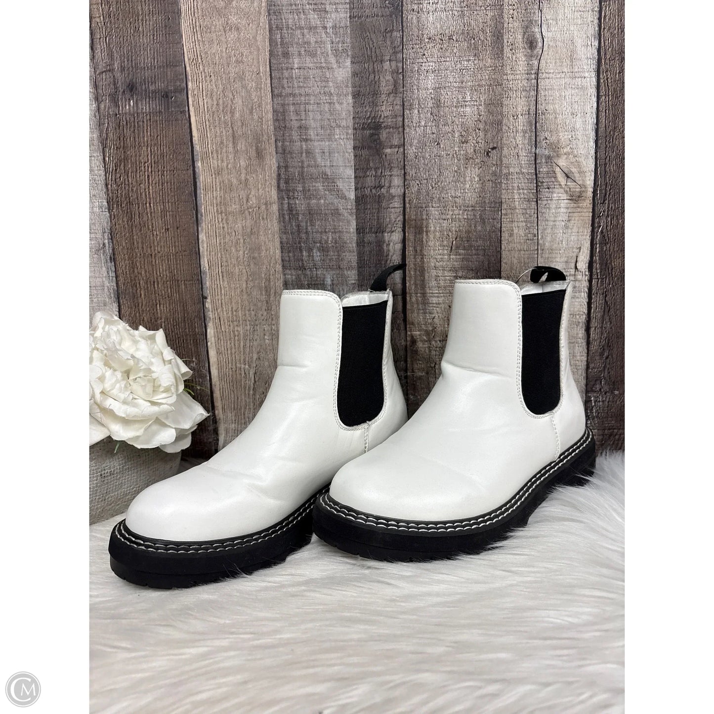 Boots Combat By Cme In White, Size: 8