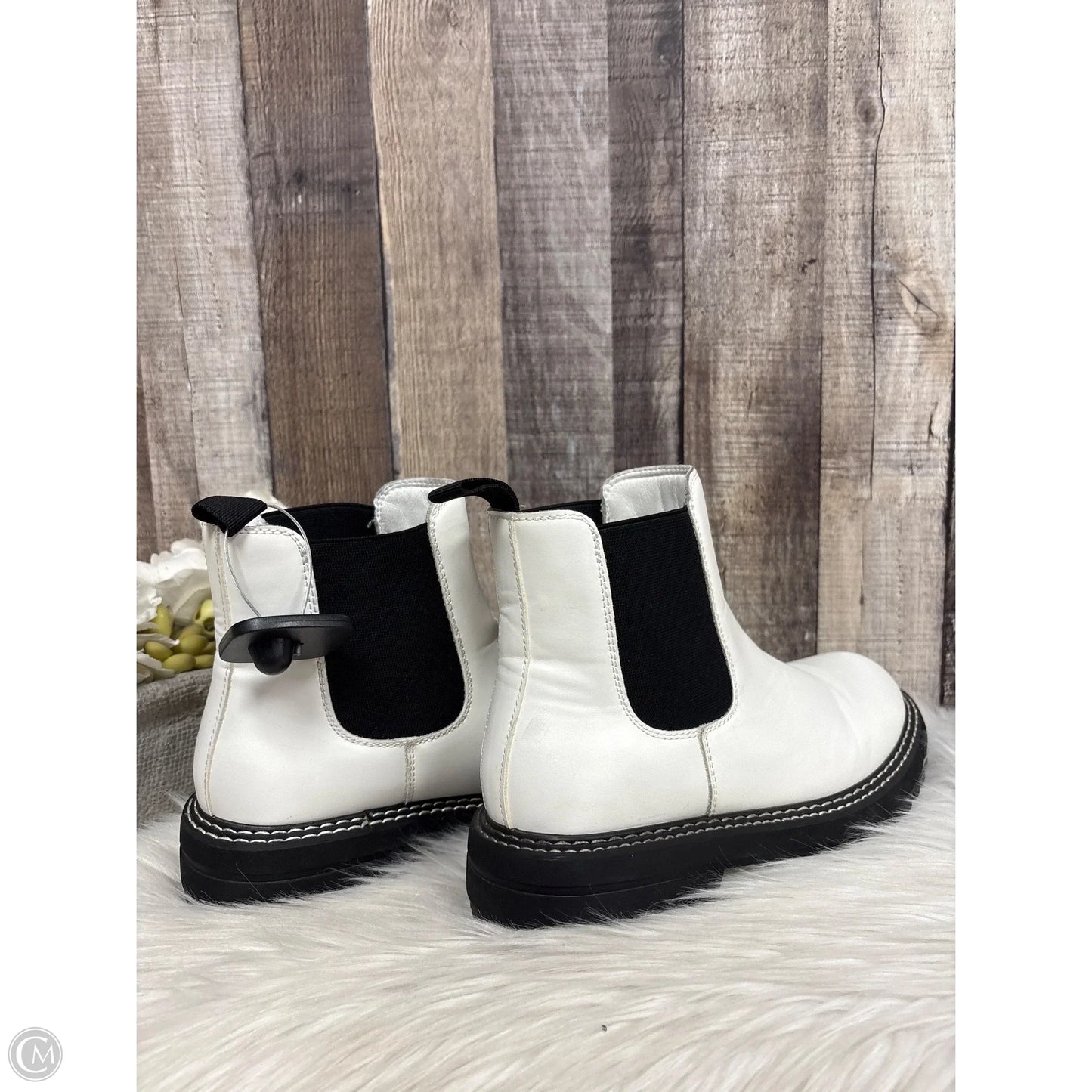 Boots Combat By Cme In White, Size: 8