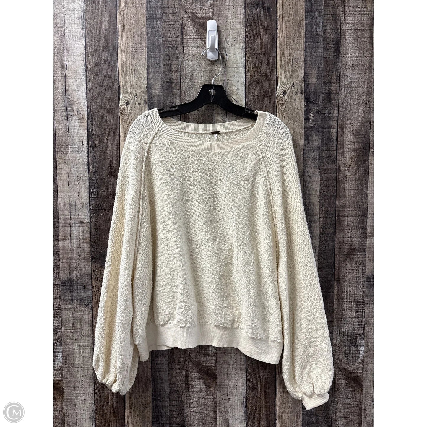 Top Long Sleeve By Free People In Cream, Size: S