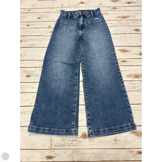 Jeans Wide Leg By Kut In Blue Denim, Size: 2