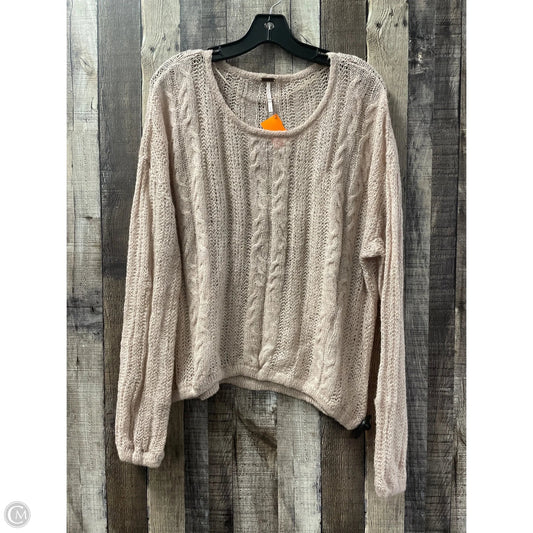 Sweater By Free People In Tan, Size: M