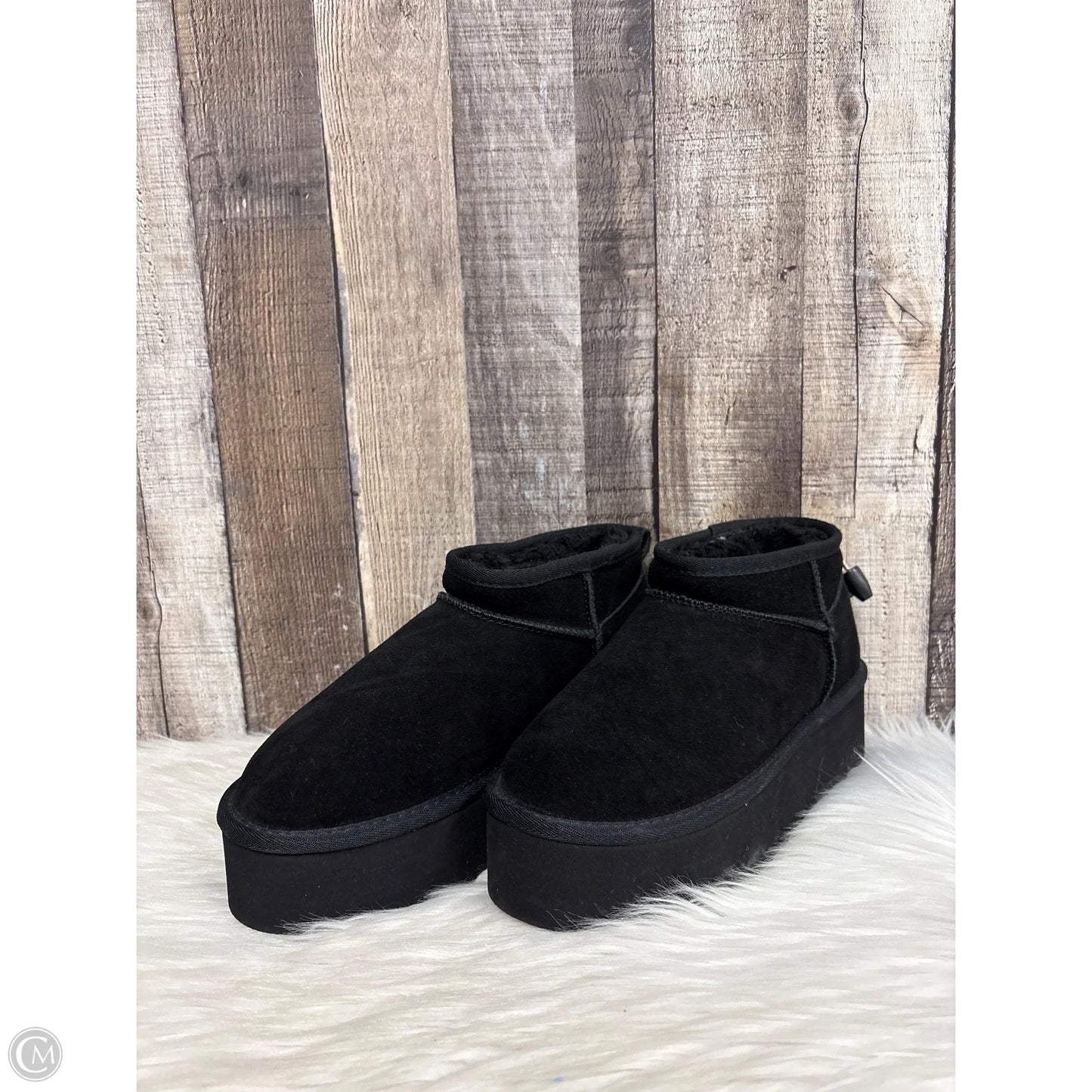 Boots Ankle Flats By Cushionaire In Black, Size: 7