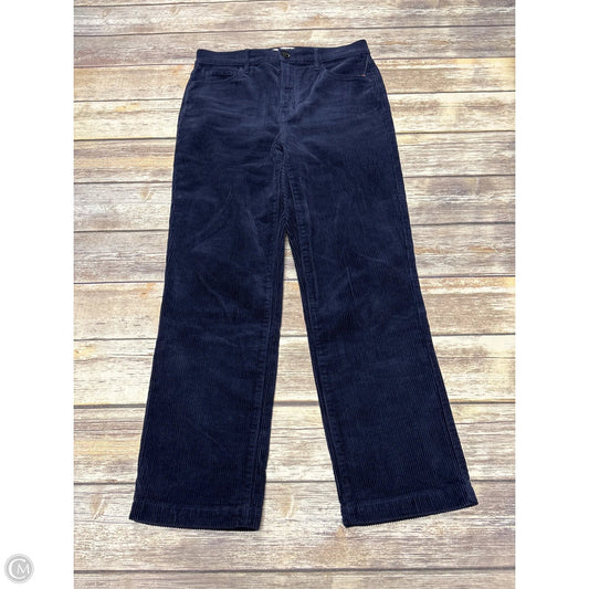 Pants Corduroy By Loft In Navy, Size: 4