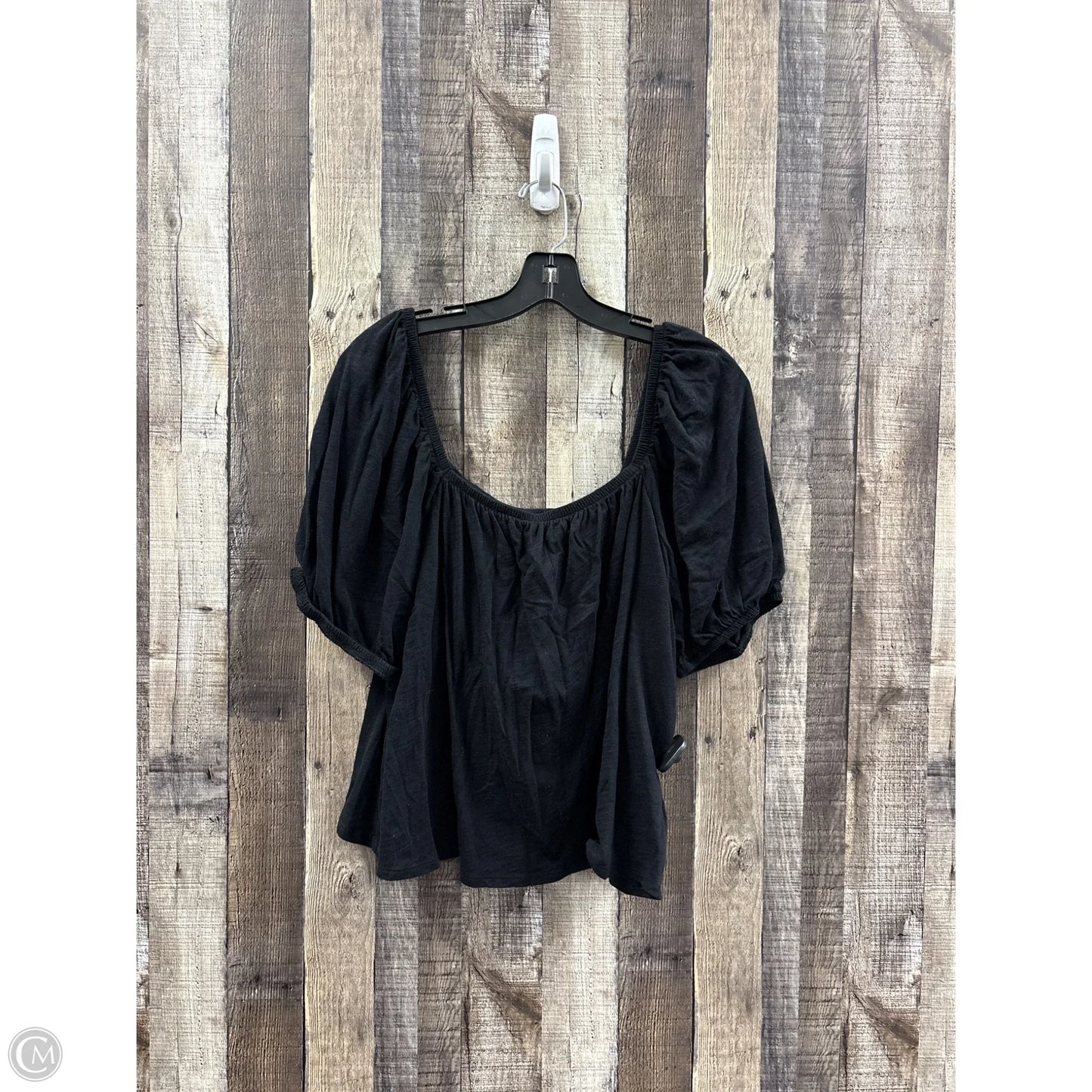 Top Short Sleeve By Old Navy In Black, Size: Xl