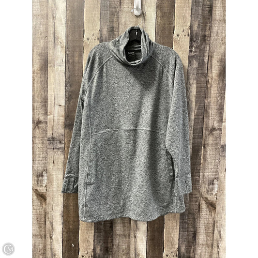 Athletic Sweatshirt Collar By Duluth Trading In Grey, Size: 1x
