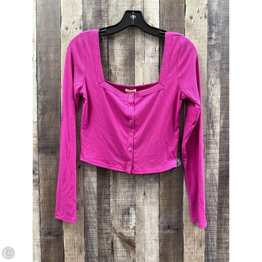 Top Long Sleeve By Bozzolo In Pink, Size: L