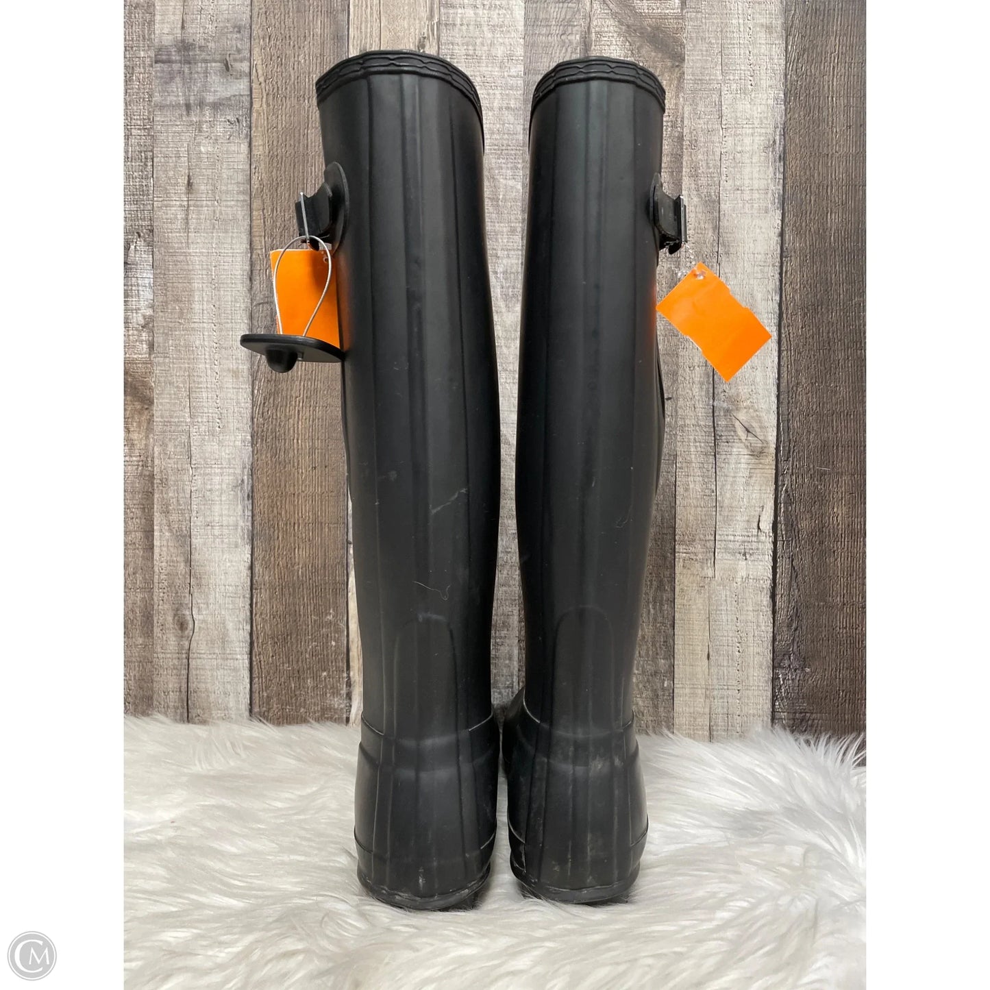 Boots Rain By Hunter In Black, Size: 7