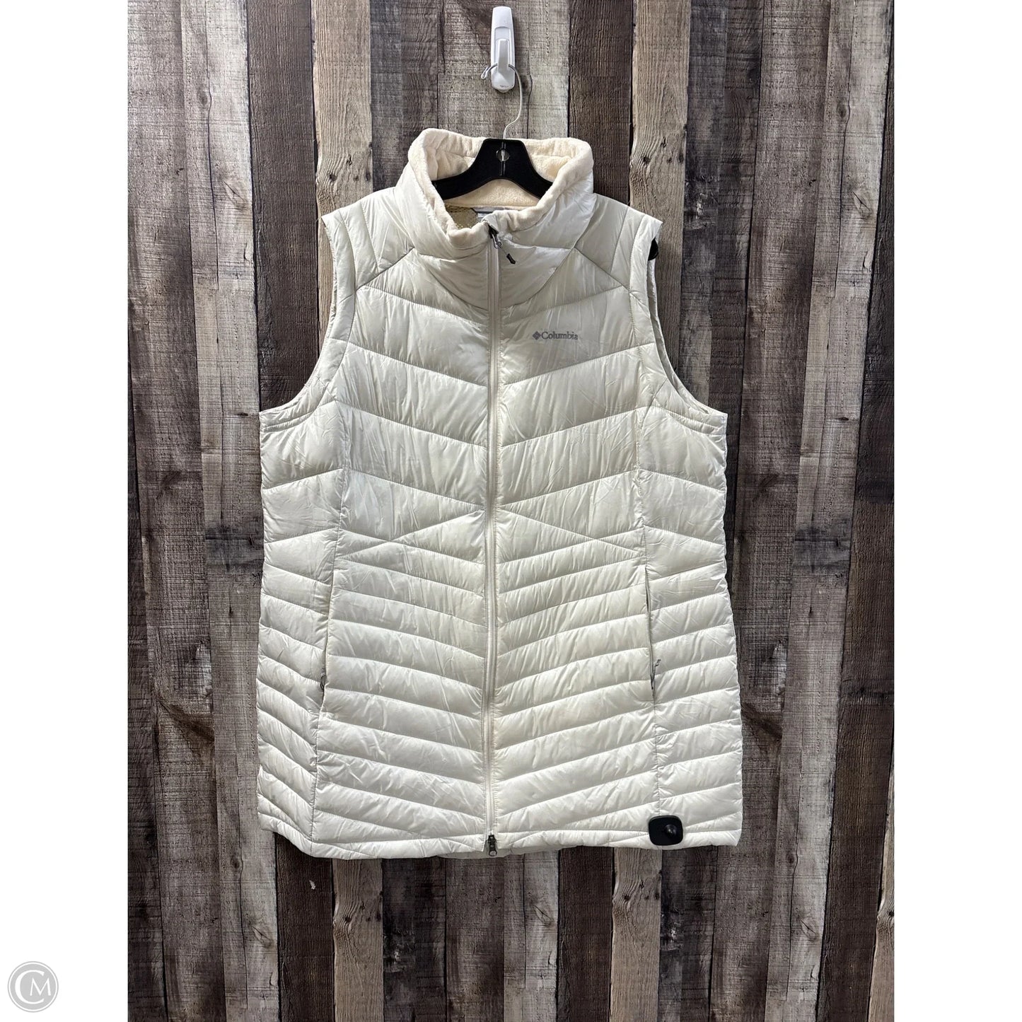 Vest Puffer & Quilted By Columbia In Ivory, Size: 2x