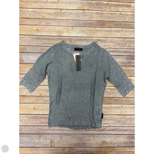 Sweater Short Sleeve By Pink Rose In Grey, Size: S
