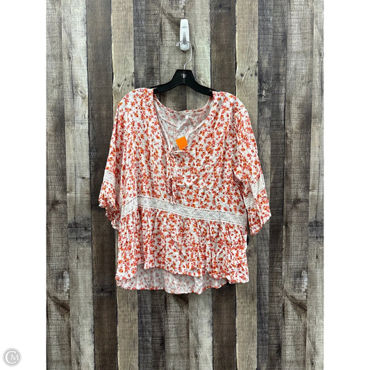 Top Long Sleeve By Maurices In Multi-colored, Size: Xxl