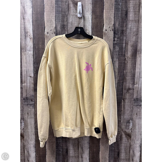 Sweatshirt Crewneck By Blue 84 In Yellow, Size: M