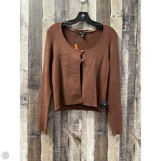 Top 2pc Long Sleeve By Versona In Brown, Size: L