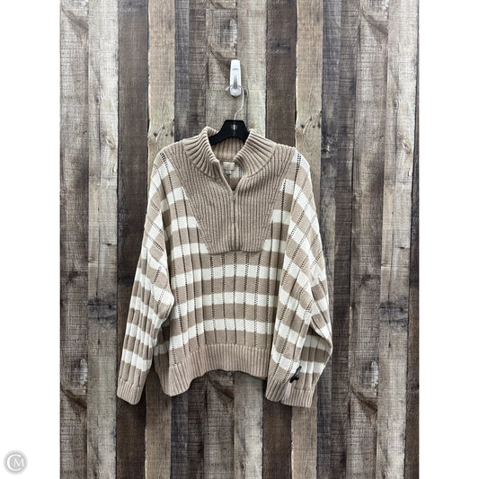 Sweater By A New Day In Tan & White, Size: 3x