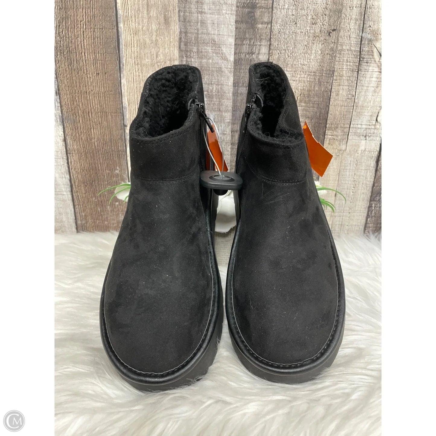 Boots Ankle Flats By Wild Fable In Black, Size: 8