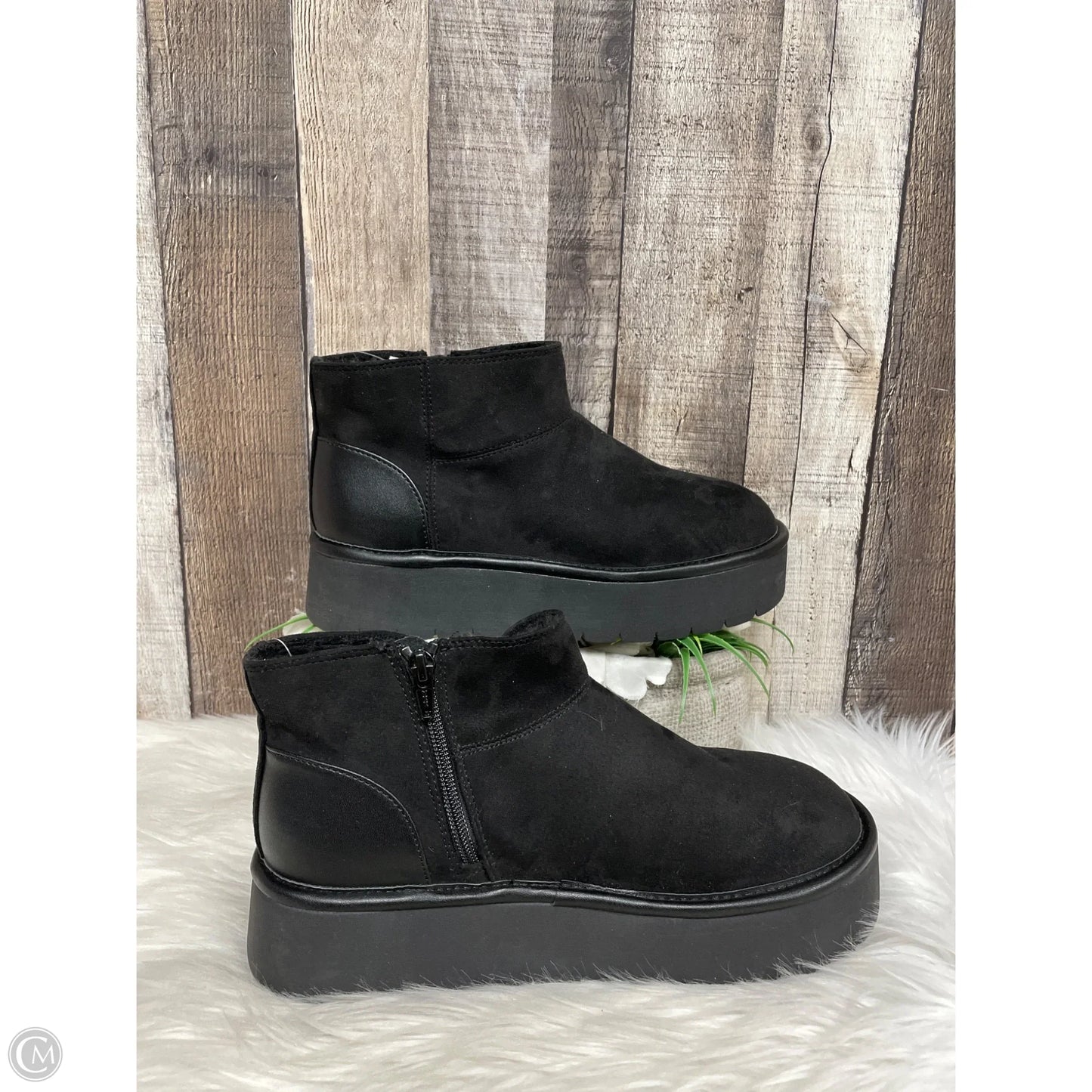 Boots Ankle Flats By Wild Fable In Black, Size: 8