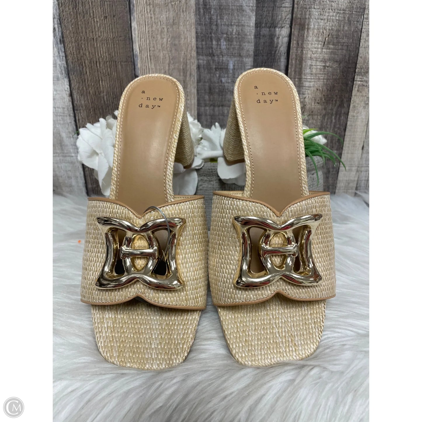 Shoes Heels Block By A New Day In Tan, Size: 8.5
