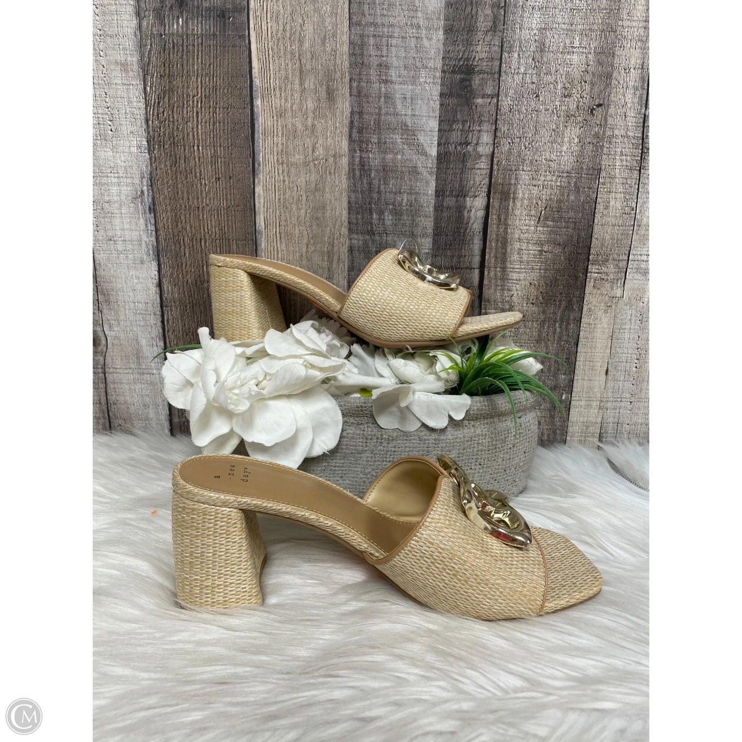 Shoes Heels Block By A New Day In Tan, Size: 8.5