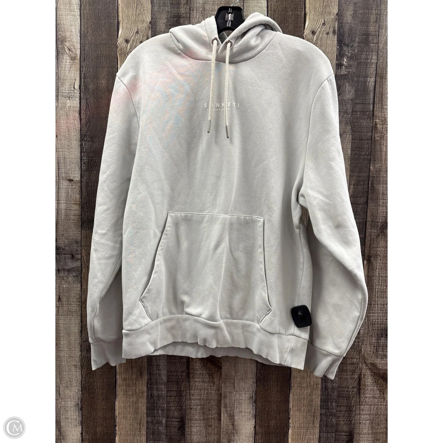 Sweatshirt Hoodie By Cme In Grey, Size: M