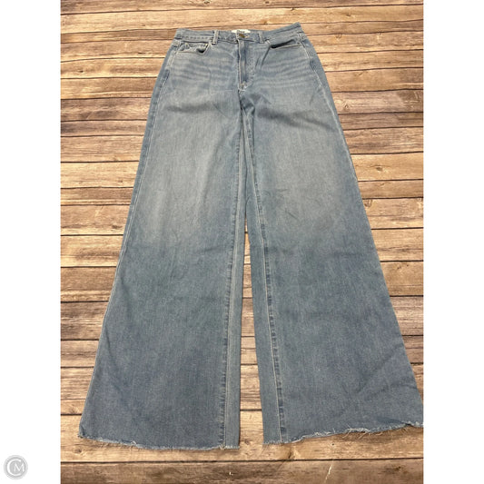 Jeans Wide Leg By Paige In Blue Denim, Size: 4