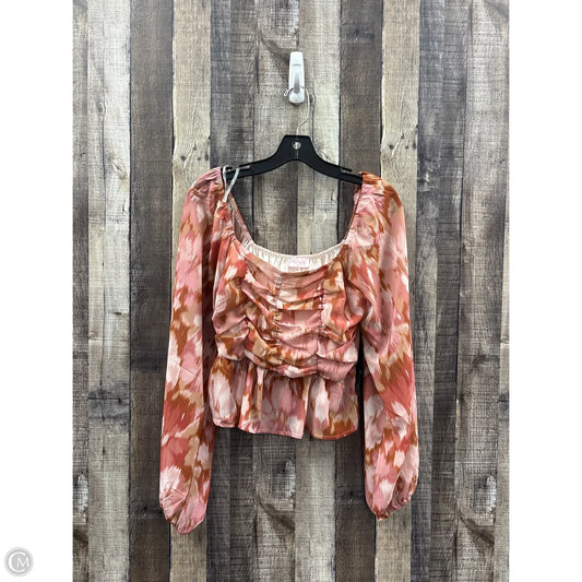 Top Long Sleeve By Pink Lily In Multi-colored, Size: M