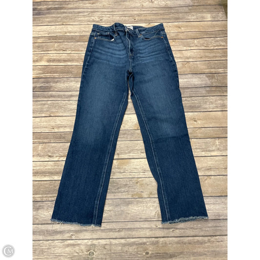 Jeans Straight By Paige In Blue Denim, Size: 12