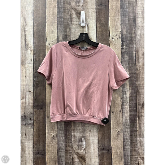 Top Short Sleeve By Lulus In Mauve, Size: M