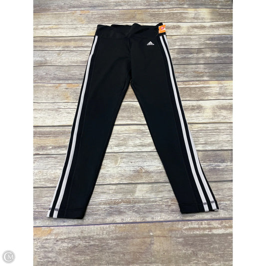 Athletic Leggings By Adidas In Black, Size: M