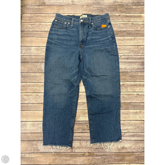 Jeans Straight By Madewell In Blue Denim, Size: 14