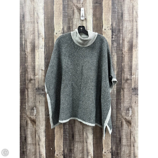 Poncho By Ann Taylor In Grey, Size: M