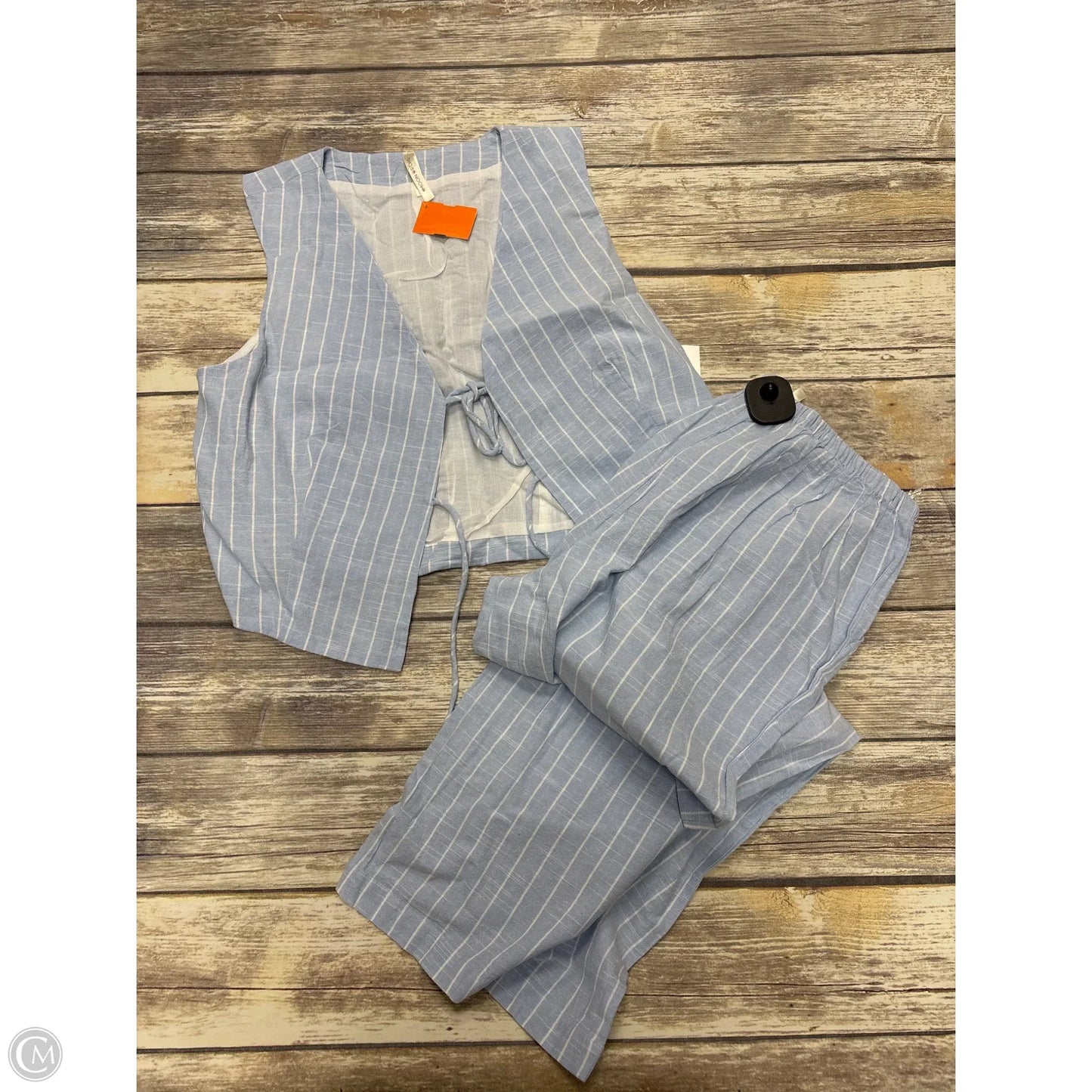 Pants Set 2pc By Versona In Blue, Size: S