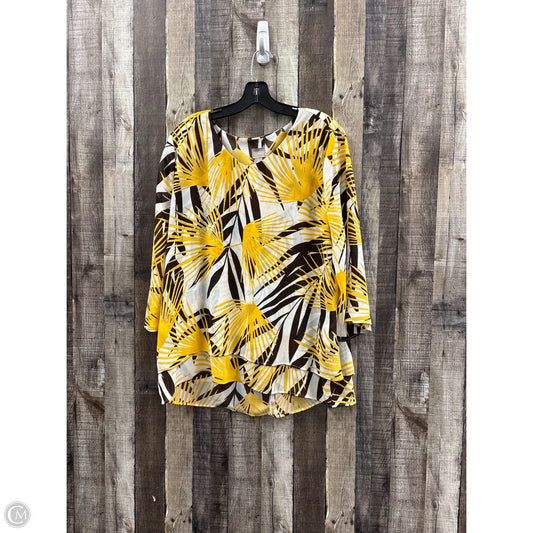 Top Long Sleeve By Chicos In Multi-colored, Size: L
