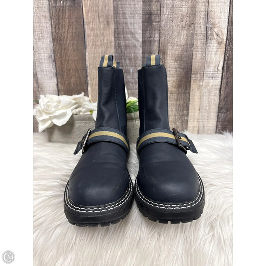 Boots Ankle Flats By Cme In Navy, Size: 9