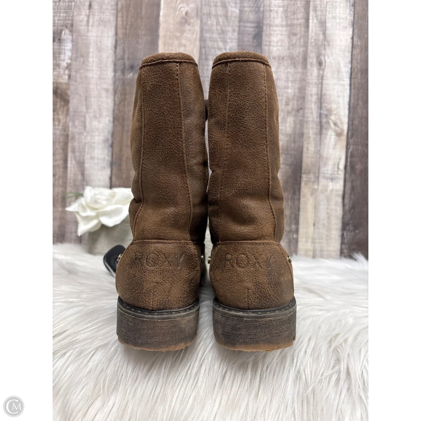 Boots Ankle Flats By Roxy In Brown, Size: 9