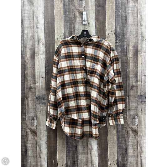 Top Long Sleeve By Aerie In Multi-colored, Size: M