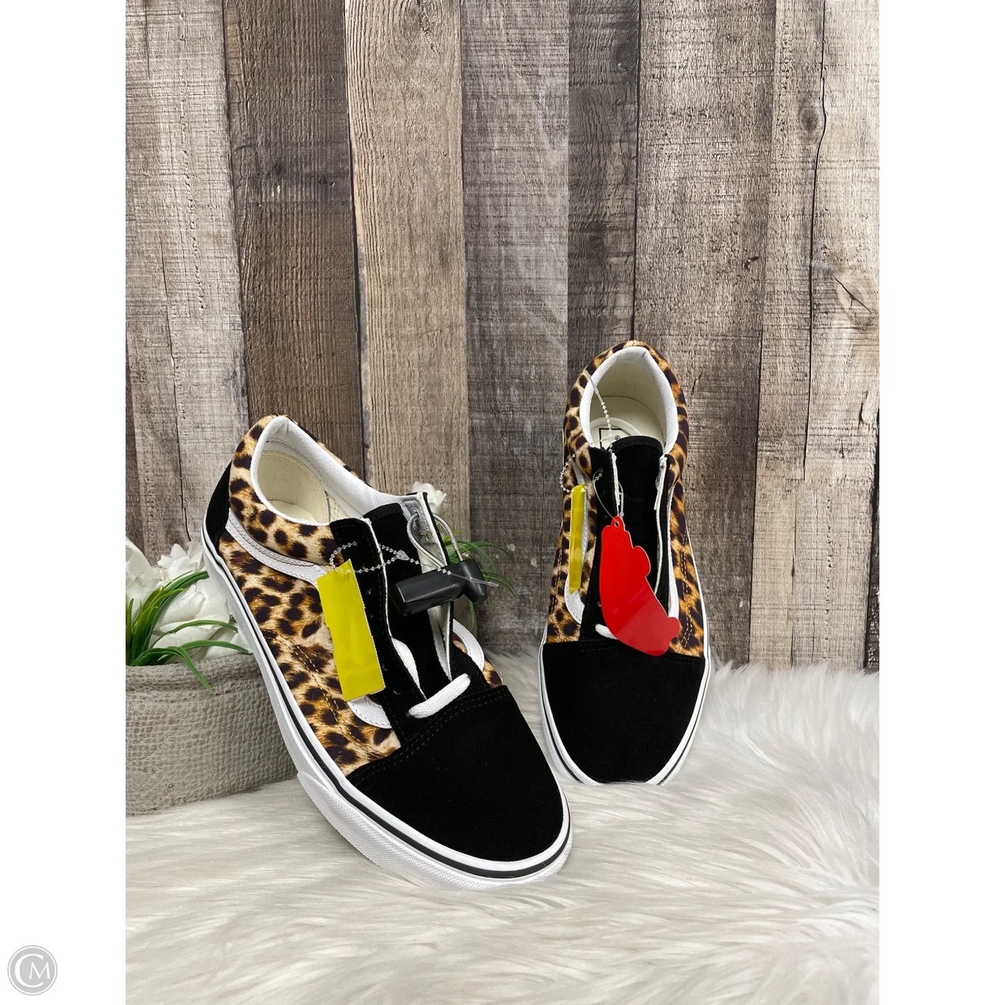 Shoes Athletic By Vans In Animal Print, Size: 7.5