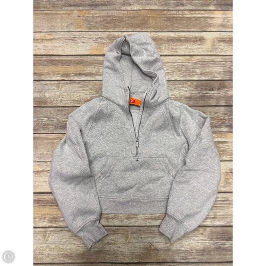 Athletic Jacket By Lululemon In Grey, Size: Xs