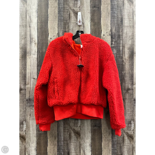 Jacket Fleece By Fabletics In Red, Size: M